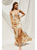 Goldfinch Surplice Shirred Side Dress