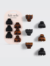 Kitsch X-Small Recycled Plastic Mini Classic Claw Clips 6pc