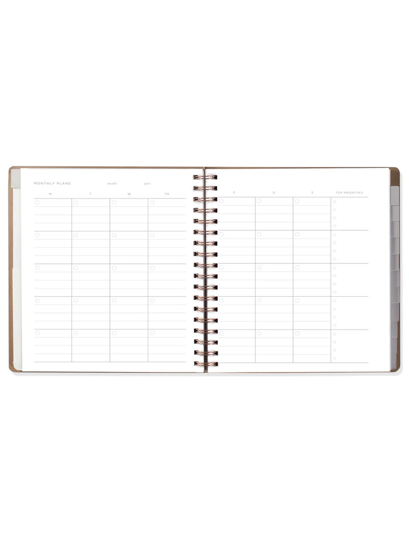 Nouveau Blossom Lavender Non-Dated Monthly Planner