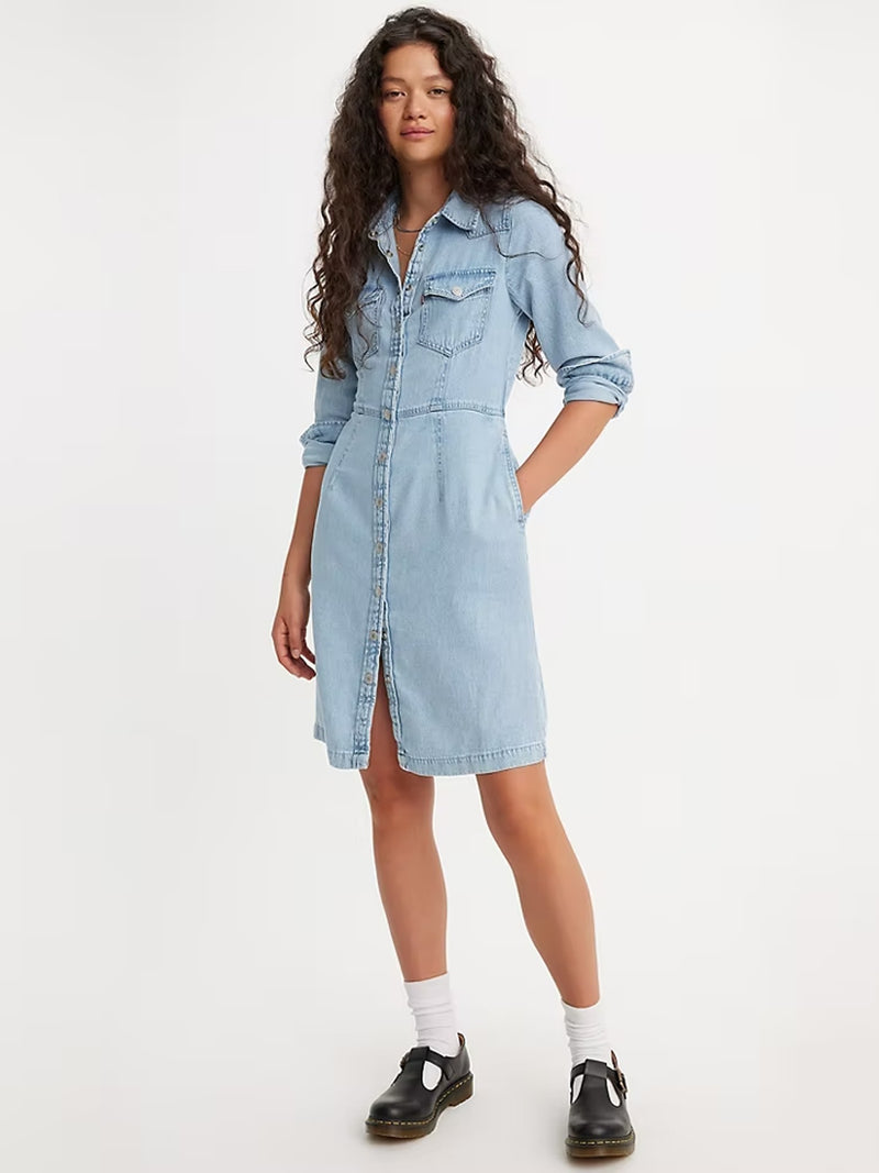Levi's Otto Western Dress in Hip To Be Squared